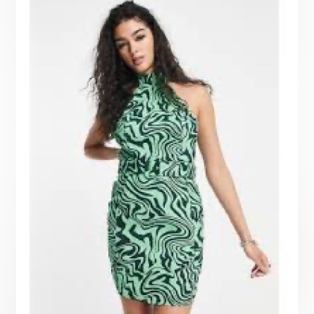 NEW $70 Asos Halter Dress with Belt